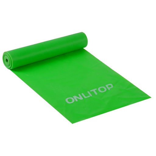 Эспандер ленточный для фитнеса ONLYTOP, 150×15×0.04 см, 10 кг, цвета МИКС