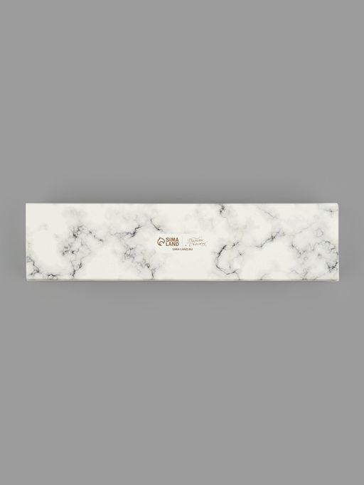 Цена за 5 шт. Коробка для конфет, кондитерская упаковка, 5 ячеек, «Мрамор», 5×21×3.3 см