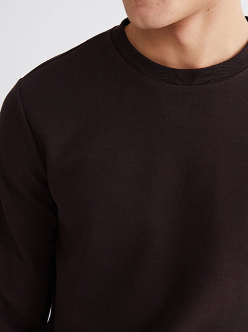 Bisiklet Yaka Erkek Sweatshirt