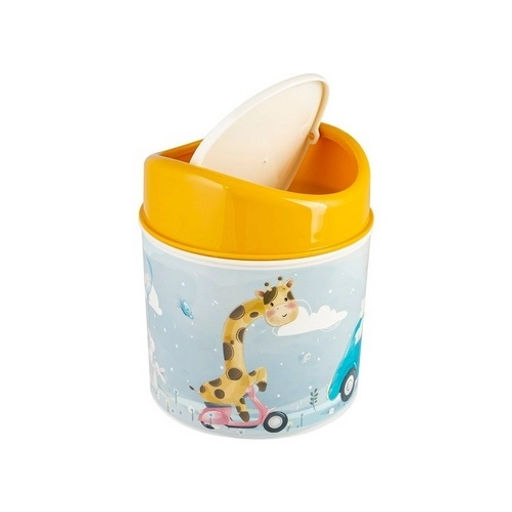 GIRAFFIX - контейнер для мусора 1л молочный+горчичный - Полимербыт фото 2