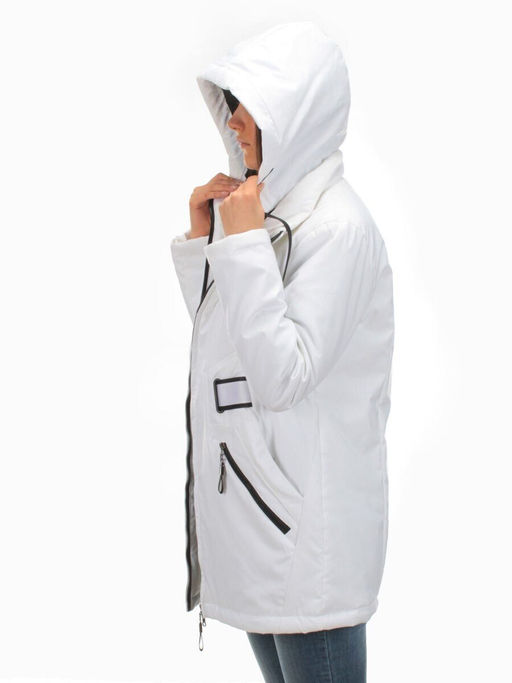 BM-511 WHITE Куртка демисезонная женская АЛИСА (100 гр. синтепон) - Фабричный китай фото 10