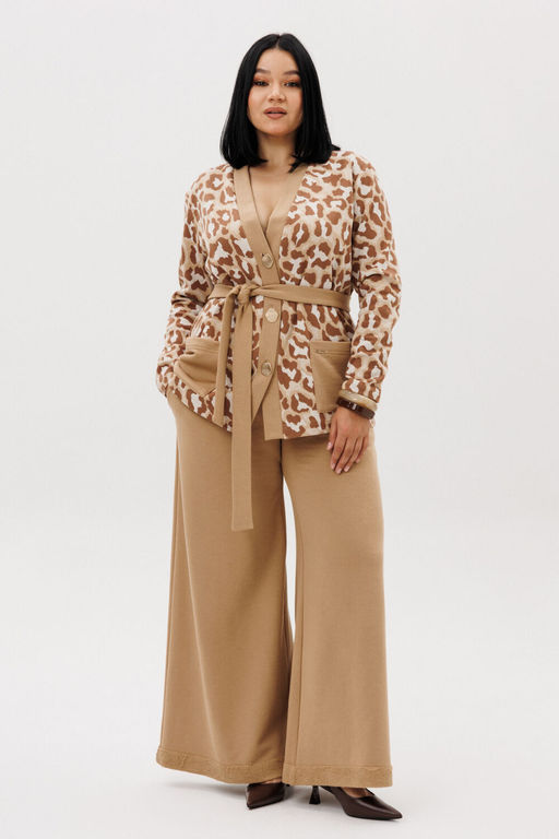 Костюм Anastasia 1292 бежевый (анималистический принт)