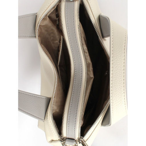 Сумка женская искусственная кожа ADEL-311/2в/ММ, 2 отд/плеч рем, бежевый/серый флотер 259113 - Adelia фото 3