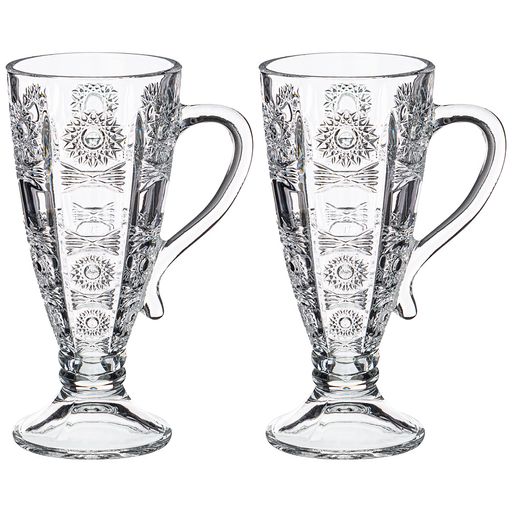 НАБОР ИЗ 2-Х КРУЖЕК MUZA CRYSTAL 250 МЛ. ВЫСОТА=16,5 СМ.