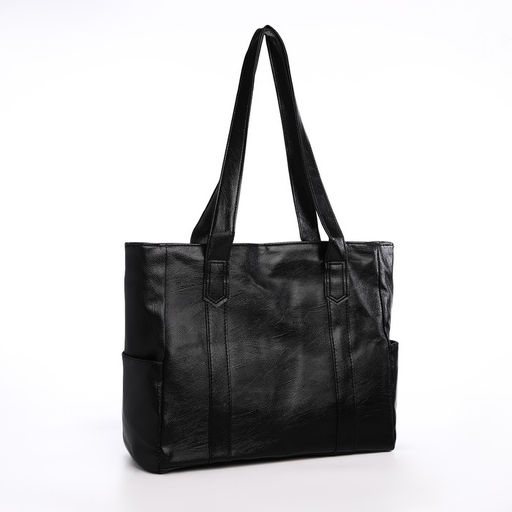 Сумка женская, на молнии, цвет чёрный - Simaland фото 3