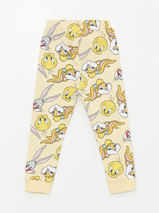 Beli Lastikli Tweety Bask?l? K?z Bebek Pijama Alt - Waikiki фото 2