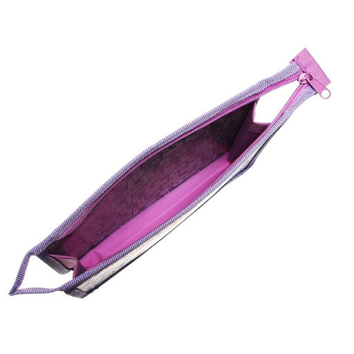 Папка для тетрадей А5, 195 х 245 х 50 мм, молния сверху, К 6ШК5, Белый котёнок (рисунок с блестками), ламинированный картон/текстиль - Calligrata фото 4