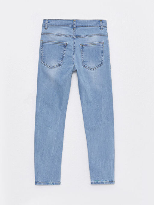 Super Skinny Fit Y?rt?k Detayl? Erkek ?ocuk Jean Pantolon - Waikiki фото 2