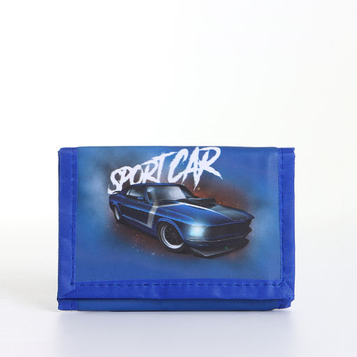 Кошелёк детский на липучке «Выбражулька», синий