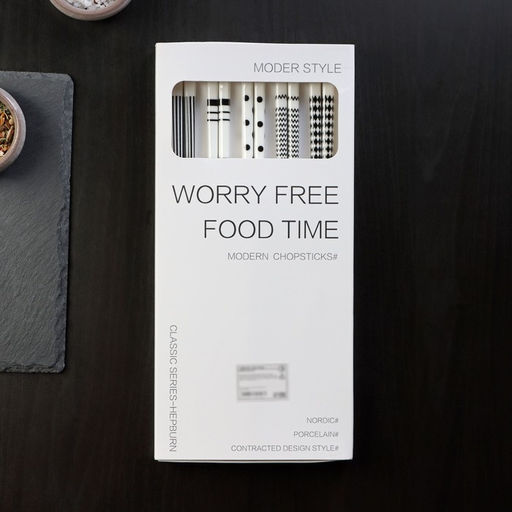 Палочки для суши «Геометрия», набор 10 шт., 24.5 см, керамика