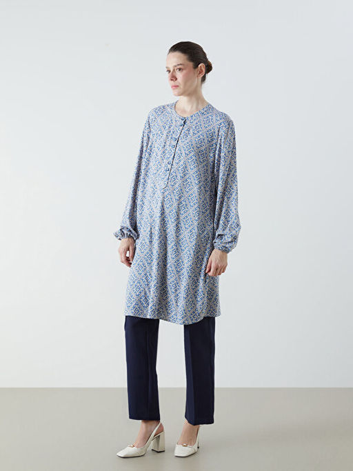 Hakim Yaka Desenli Kad?n Tunik