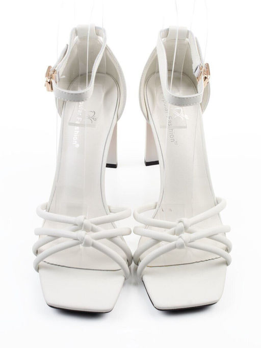 08-M56F-229R WHITE Босоножки женские (натуральная кожа)