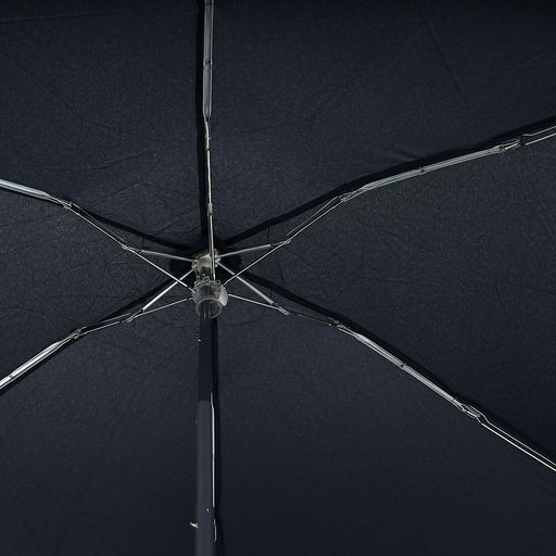 Зонт-мини механический Моно ткань эпонж (полиэстер), 6 лучей, д/купола 88см h50см, 5 сложений, 17см в сложенном виде, механизм против ветра, ручка с покрытием soft-touch, цвет темно-синий, 184гр (Китай) - Домашняя Мода фото 6