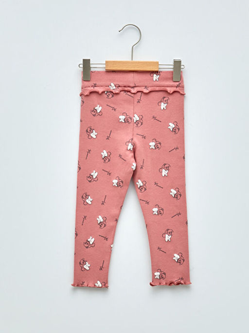 Beli Lastikli Minnie Mouse Bask?l? K?z Bebek Tayt - Waikiki фото 3