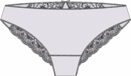 ТРУСЫ ЖЕНСКИЕ "BRASILIANO" арт. 1900W-40058.1L-211