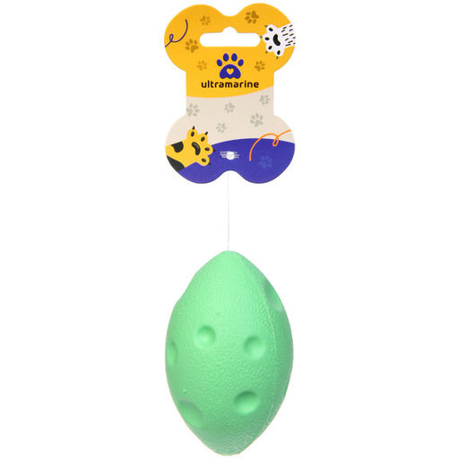 Цена за 3 шт. Игрушка - регби для собак средних, мелких и крупных пород "Сырик для Бро", цвет зеленый, 10*6*6см (лейбл)