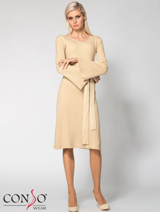 Conso / KWDL170786 - beige Платье женское