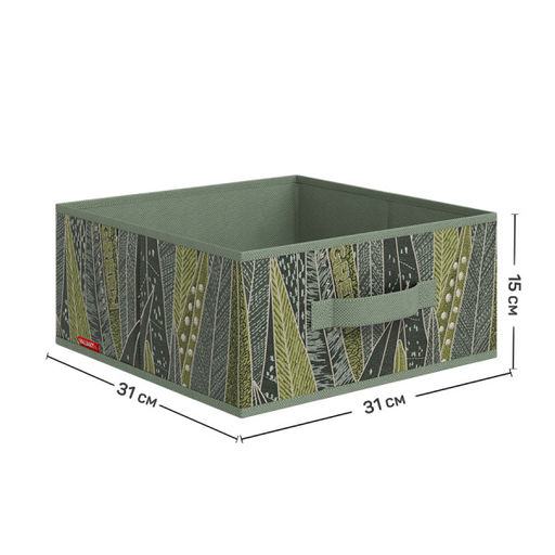 VAL GR-BOX-2S2F Короба стеллажные, без крышки, 31*31*15 см, набор 4 шт., GREEN, шт