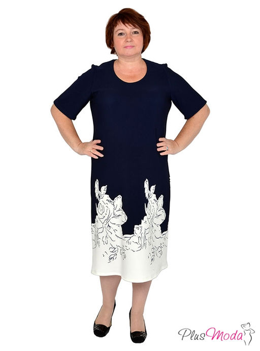 Платье Модель №501 размеры 44-82 - Plusmoda фото 2