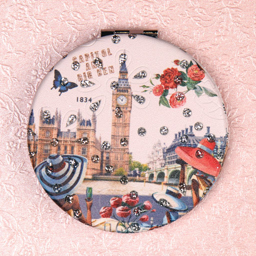 Зеркало карманное 7 см / GT357 /уп 50/300/ кожзам - Галеонтрейд фото 19