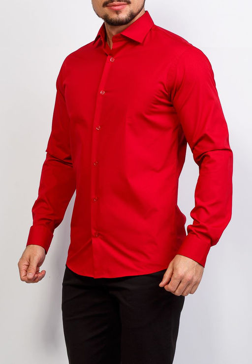 Сорочка мужская длинный рукав GREG 630/139/RED/Z  фото 9