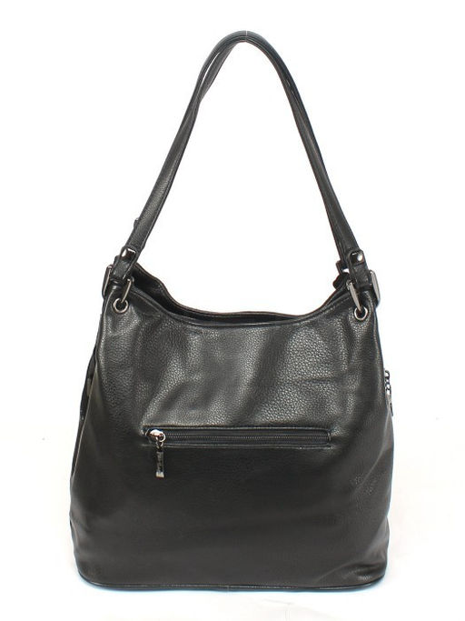 Сумка женская иск/кожа+нат/замша GT-MAQ 63116 MAQ-1/F 001-1/М-1/F 001-1, 1отд+карм/пер, черный SALE 257810 - Adelia фото 2