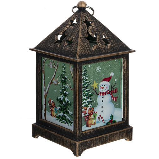 Изделие декоративное "Фонарь" (подсветка, 3xLR44), L6,5 W6,5 H12,5 см, 3в.