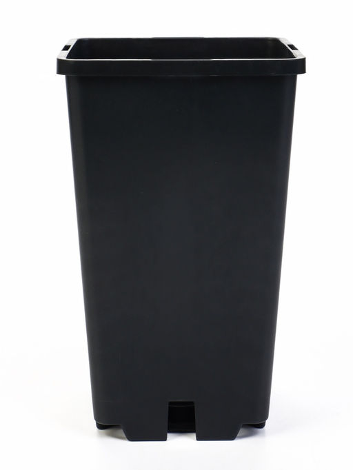 Цена за 4 шт. Горшок для рассады, 2 л, 12×12×17 см, пластик, чёрный