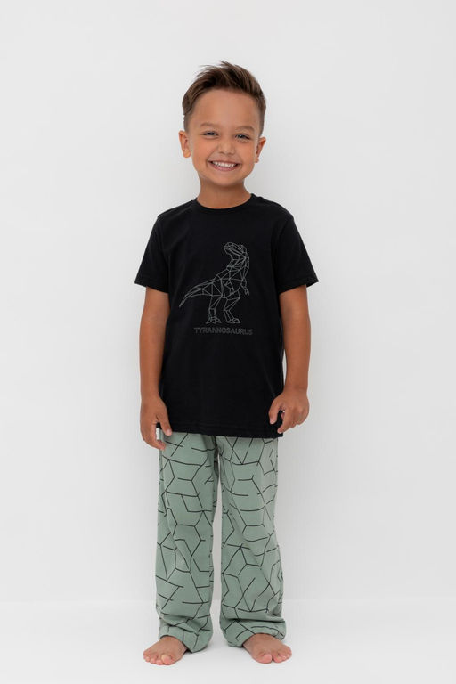К 1599/черный,геометрия пижама дет