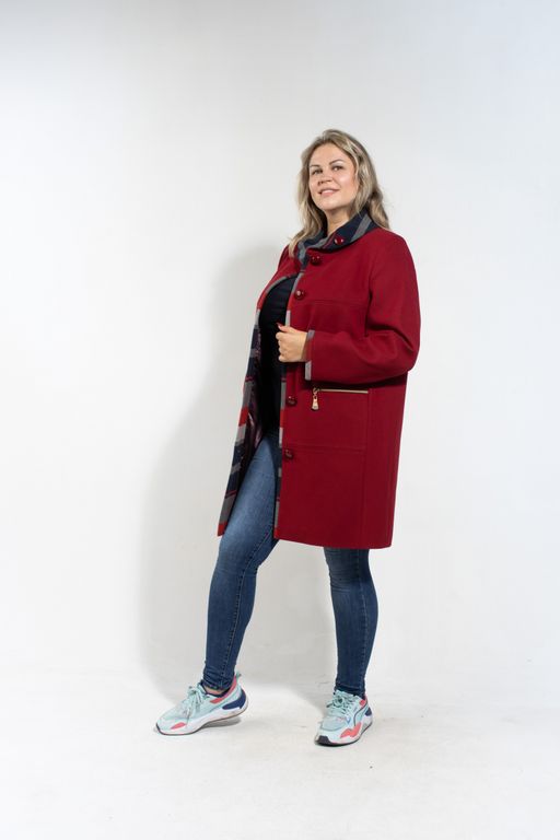 Рема демисезонное пальто ( Вишня ) - Дюто фото 6