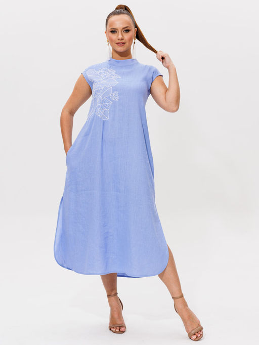 Платье Galean Style 979 голубой фото 9