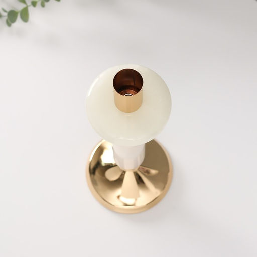 Металлический подсвечник на 1 свечу «Нурулла», d=3 см, 10.5×10.5×31 см