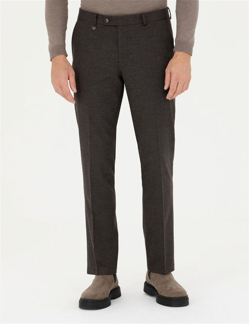 Kahverengi Slim Fit Kuma_ Pantolon - Pierre cardin фото 2