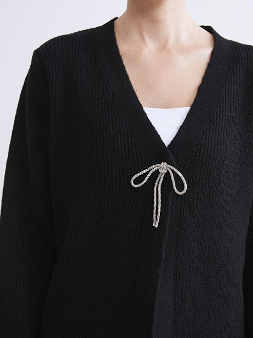 V Yaka Kad?n Triko H?rka