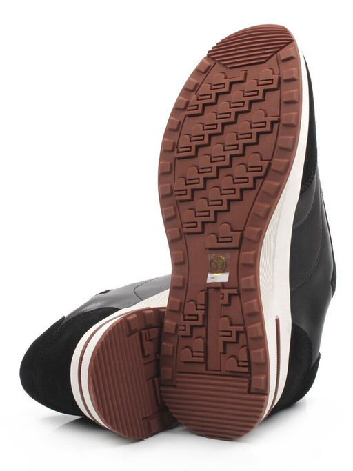 03-A9042-1 BLACK Кроссовки женские (натуральная кожа, натуральная замша)