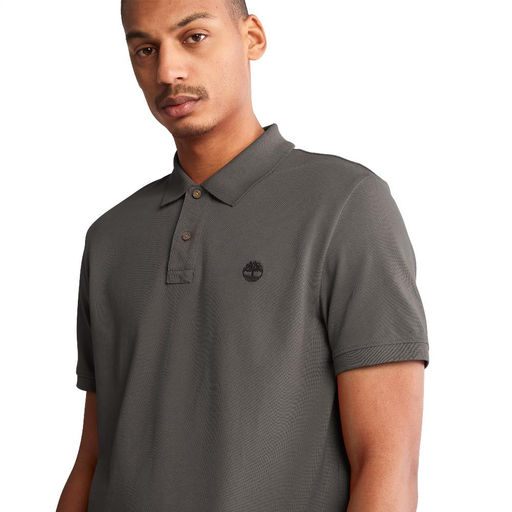Поло Timberland Polo Millers River Pique Regular серая  фото 4