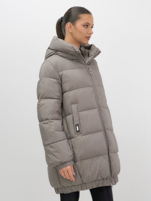 Куртка женская зимняя на резинке большого размера коричневого цвета 7619K Бренд: Visdeer  фото 10
