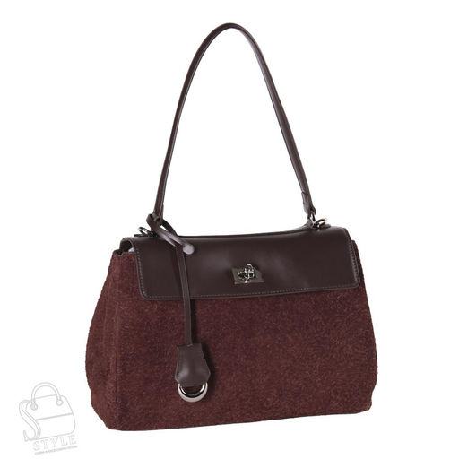 Сумка женская кожаная 9766VGAA coffee Vitelli Grassi/30  в Новосибирске