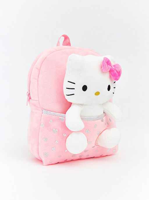 Hello Kitty Fig?rl? Pel?? K?z ?ocuk S?rt ?antas?