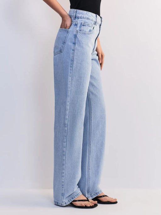 Прямые джинсы с высокой посадкой ZR2605092316-100 / Zarina