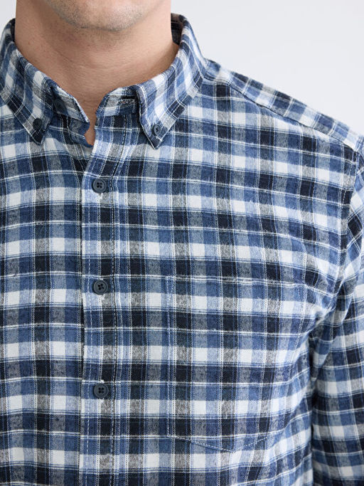 Regular Fit Ekose Gabardin Erkek G?mlek