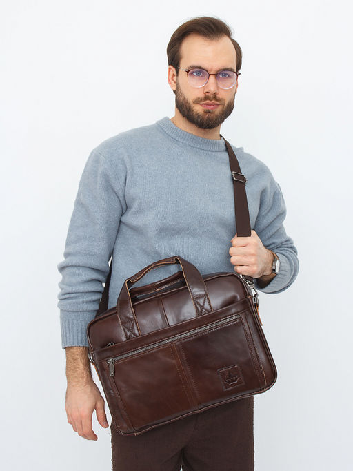 Портфель 11020Z brown Zinimsk