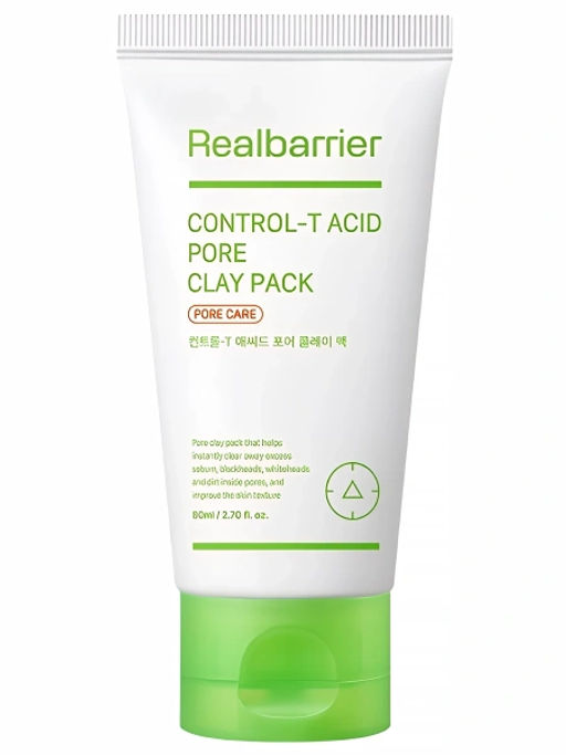 Real Barrier Control-T Acid Pore Clay Pack, 80ml/48 - Глиняная маска с кислотами