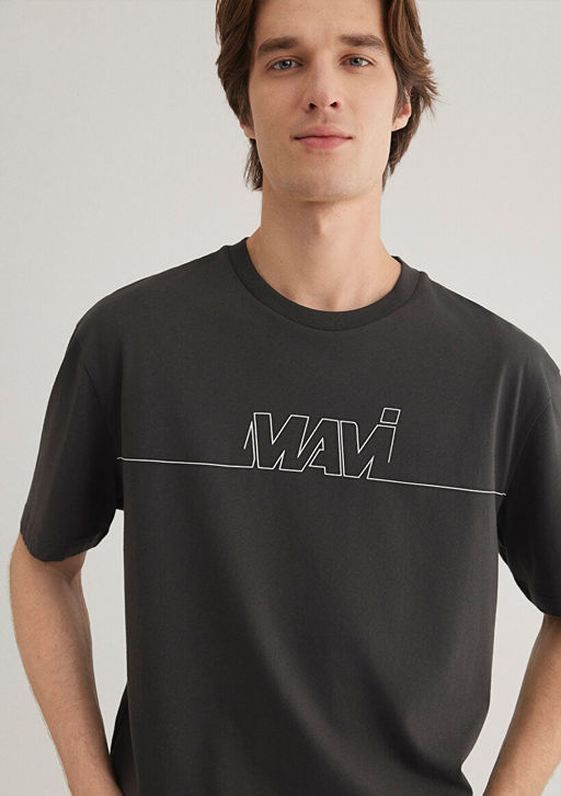 Mavi Logo Bask?l? Antrasit Tisort  фото 3