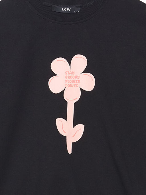 Bisiklet Yaka K?z ?ocuk Sweatshirt - Waikiki фото 3