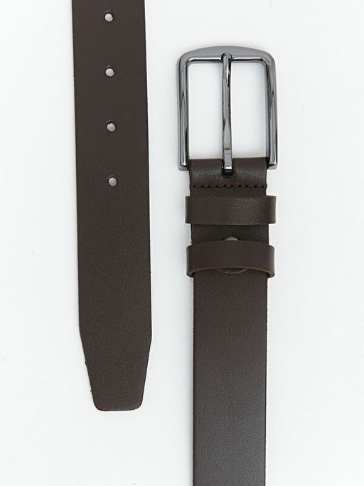 Deri G?r?n?ml? Erkek Kemer