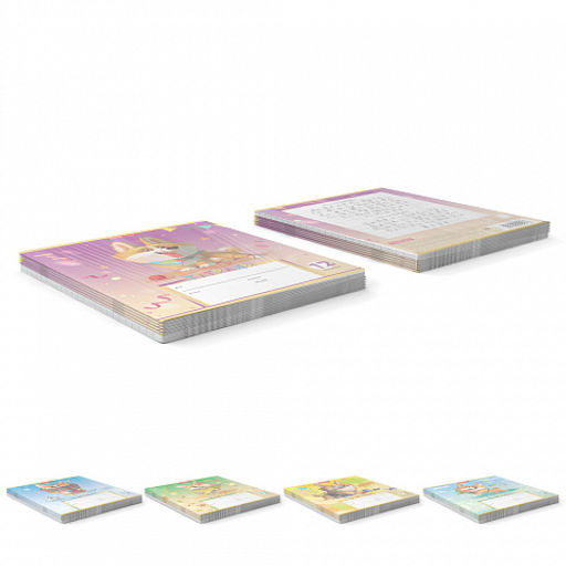 Цена за 280 шт. Тетрадь школьная ученическая ErichKrause Корги, 12 листов, линейка (в плёнке по 10 шт.)  фото 20