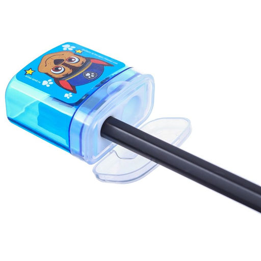 Цена за 12 шт. Точилка пластиковая с контейнером, двойная, МИКС, PAW PATRO