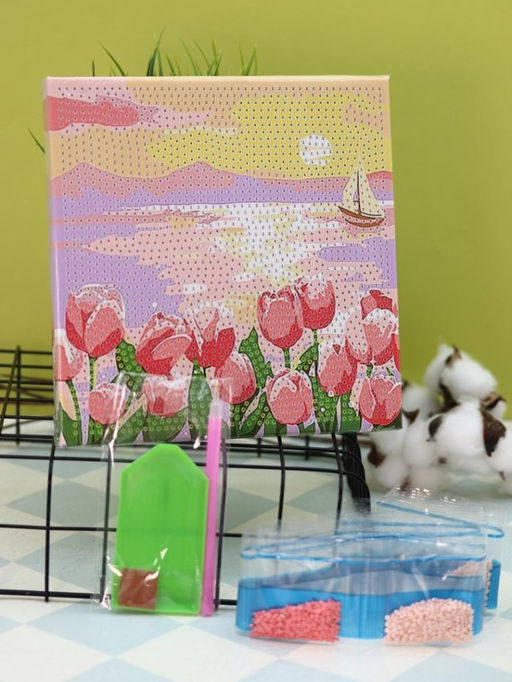 Алмазная мозаика на подрамнике Draw Me! Delicate flower, (20*20 см)