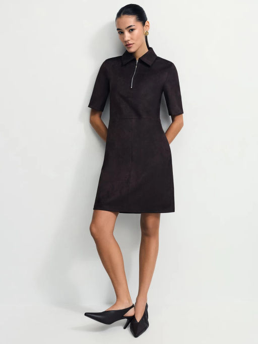 Платье мини из искусственной замши / Zarina